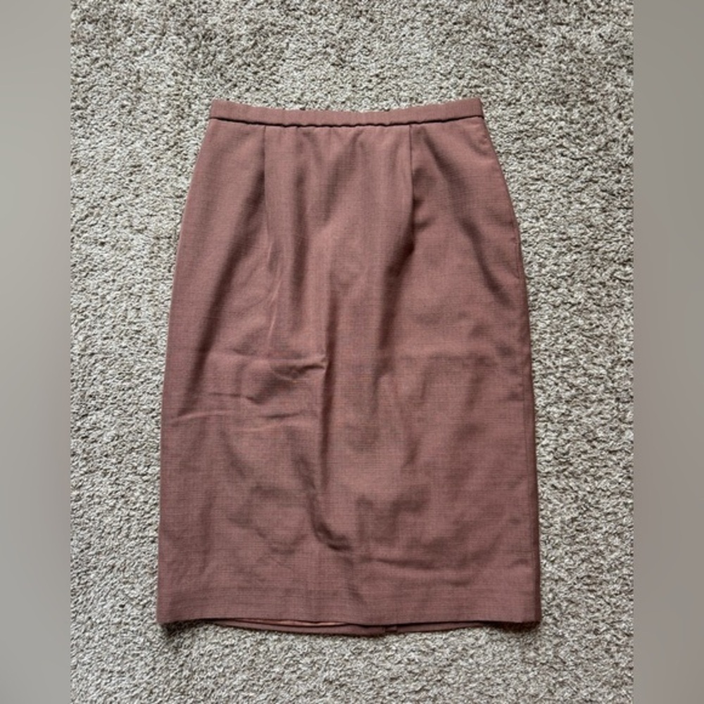 Vintage Pendleton Linen brown pencil skirt